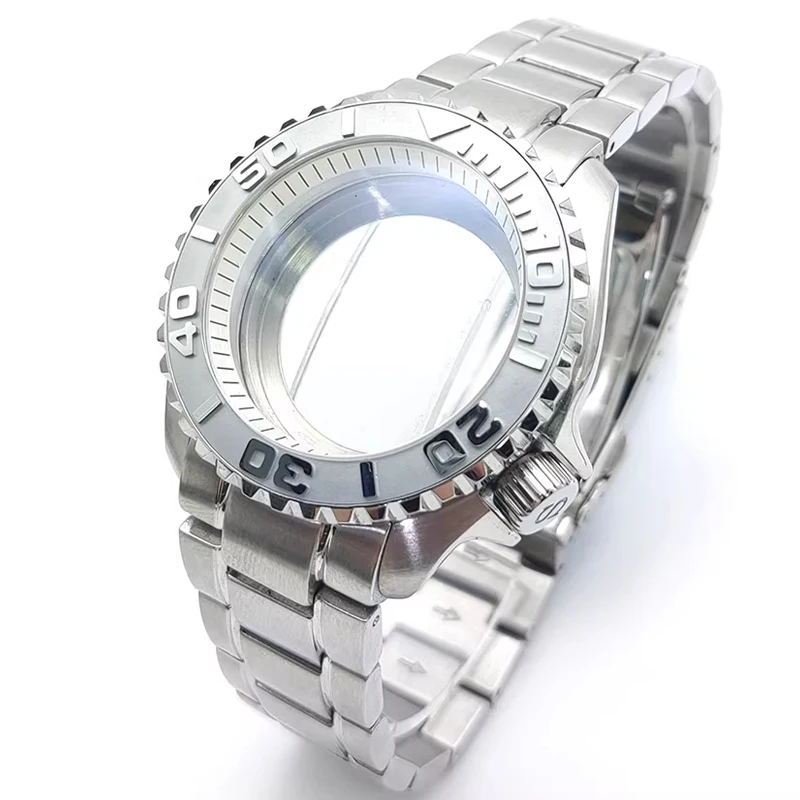 Mod 42mm Case Dome Sapphire Glass Installed 22mm Strap Fits NH35 NH36 4R35 7S26 Movement 28.5mm Dial Bezel Insert Men Case Refit