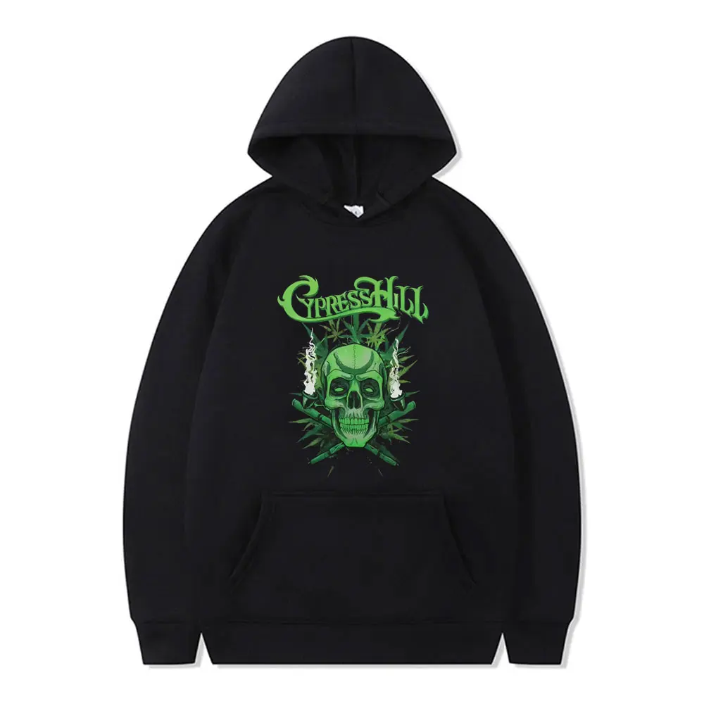 

Rapper Cypress Hill Skeleton Graphic Hoodie Men Women Hip Hop Oversized Streetwear Male Fashion Vintage Fleece Pullover Hoodies