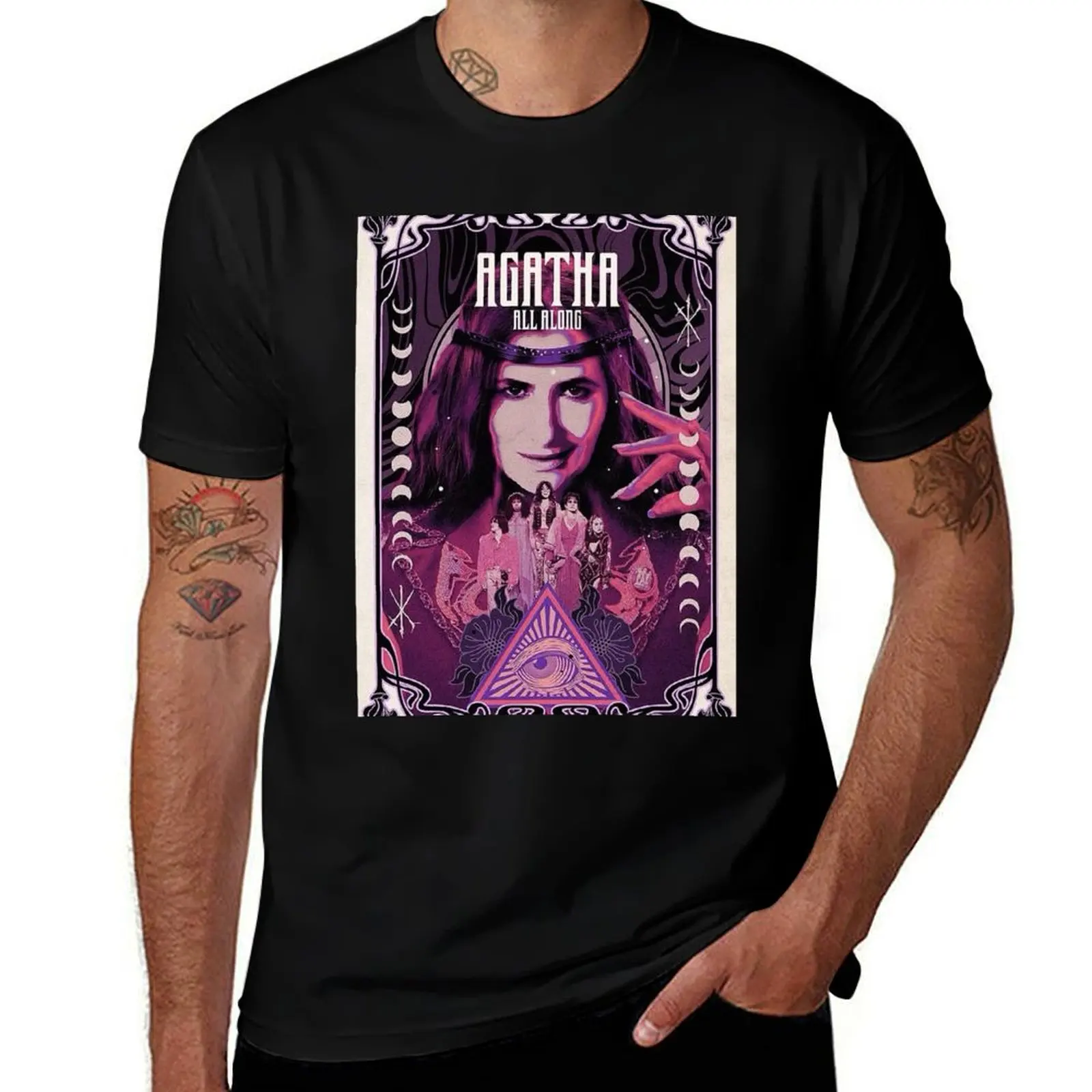 

Agatha All Along - Ballad of the Witches road poster T-Shirt man t shirt graphic t shirt custom print cotton t shirt man T-Shirt