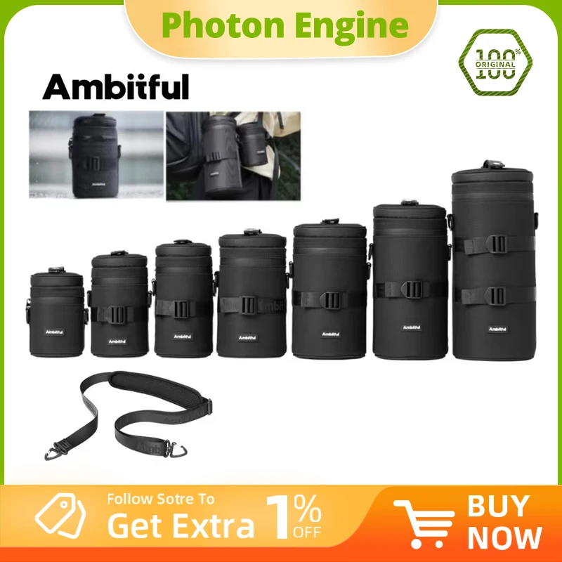 

Сумка Ambitful Side Magic Lens, утолщенная двойная крышка для Canon Sony Fuji Nikon