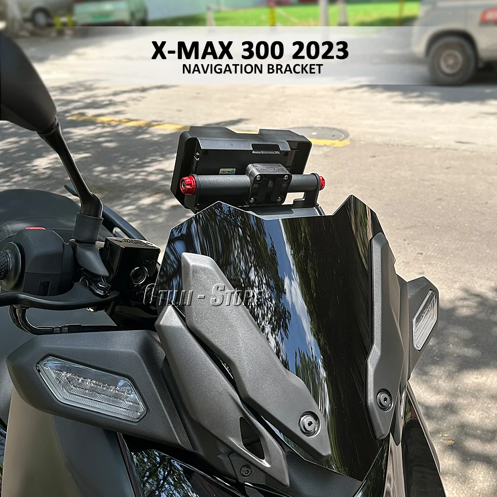 NEW Motorcycle Smartphone Phone Holder Stand GPS Navigator Plate Bracket Fit For Yamaha XMAX 300 XMAX300 X-MAX 300 X-Max300 2023