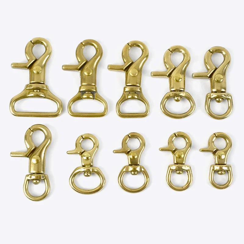 Meetee 10/11/20/25mm Metal Brass Hook Buckle Bag Clasps Lobster Swivel Trigger Clips Dog Snap Buckles DIY Accessories AP528