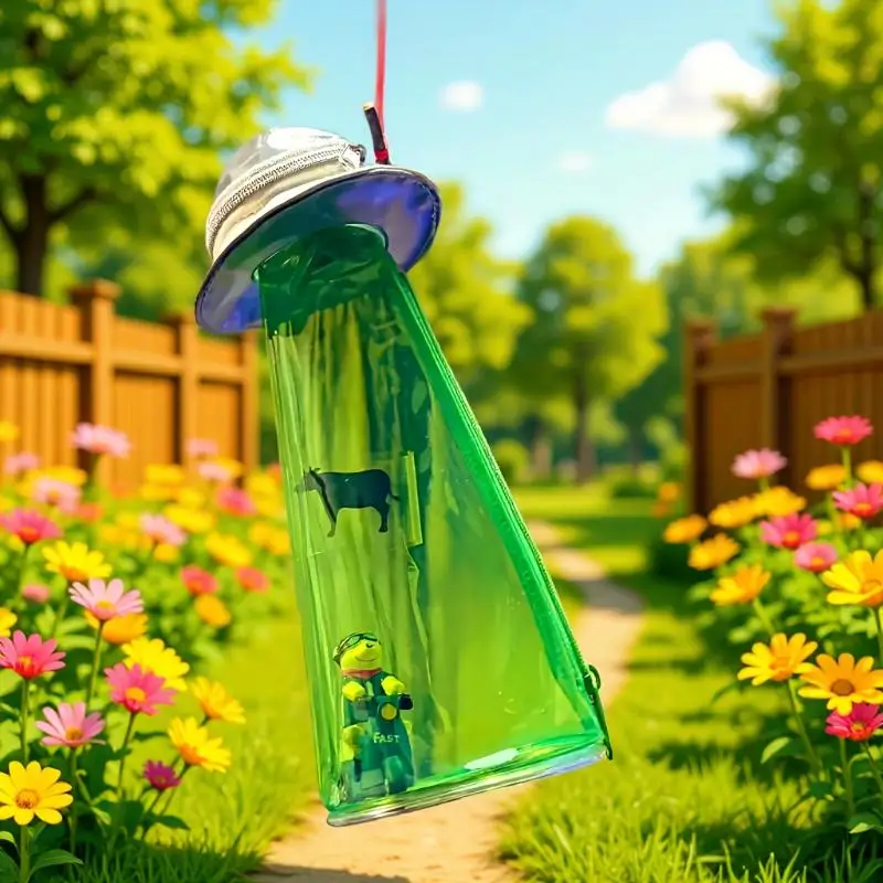 جديد الإبداعية UFO الغريبة سفينة الفضاء القلم حقيبة المؤلمة دمية تخزين مضحك لعبة حقيبة طالب حقيبة أدوات مكتبية شفافة #4