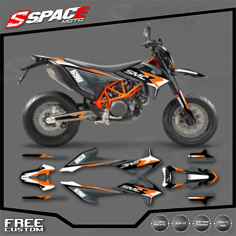 

SPACE For KTM 2019 2021 2022 SMC-R 690 19-21 SMC-R Custom Motorcycle Graphics Enduro Decal Stickers Kits 003