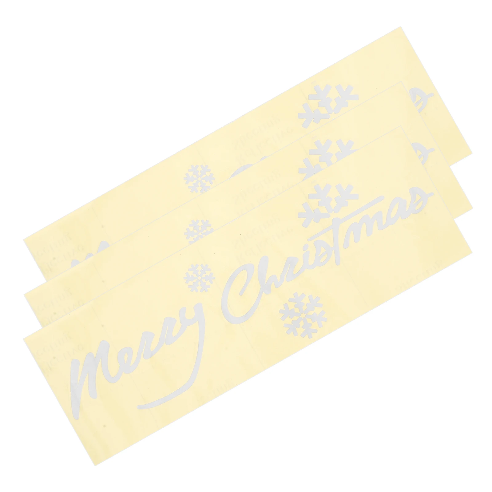 

3pcs Christmas Car Window Stickers Reflective Pvc Stickers Festive Holiday Decorations Weather Resistant Vehicle Exterior Glass