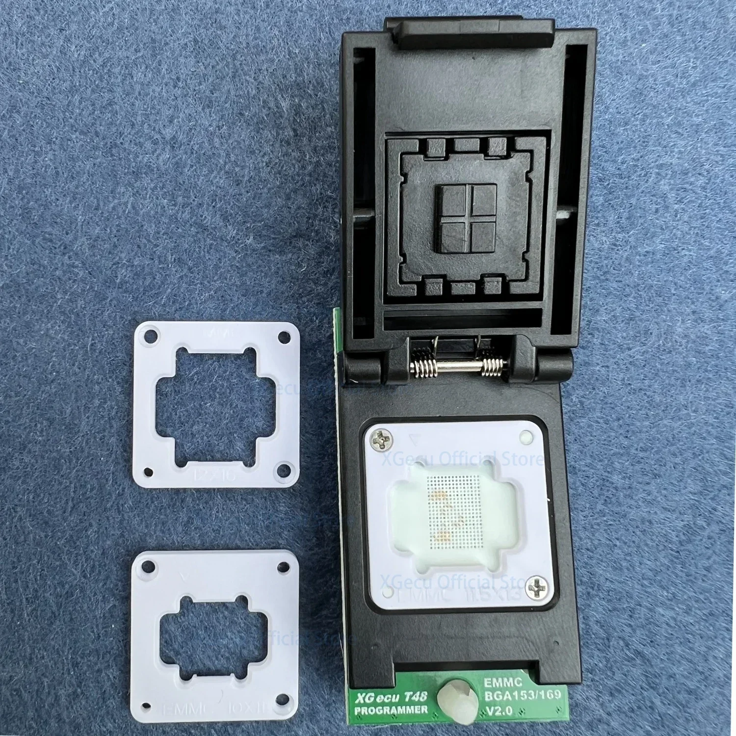 EMMC BGA153 BGA169 Gniazdo adaptera do programatora XGecu T48 Nowy uchwyt sondy z podwójną głowicą V2.0, niezawodny kontakt, długa żywotność