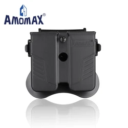 Amomax-Poudres double Mag universelles, calibre. 40,. 45, pile de chargeur pour Glock, Jericho, CZ, 9mm