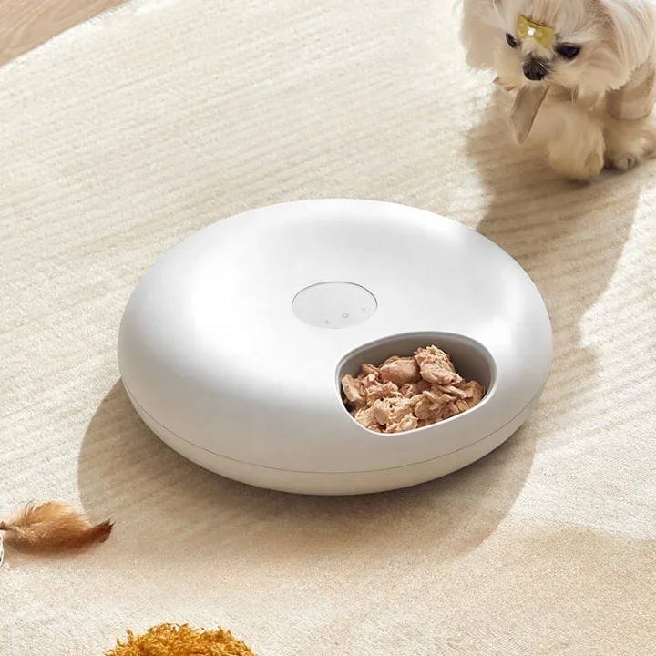 New Design Remote Automatic 6 Meals Cordless Pet WIFI Feeder APP Timing Meal Automatic Feeder Dry And Wet Food Automatic Feeder