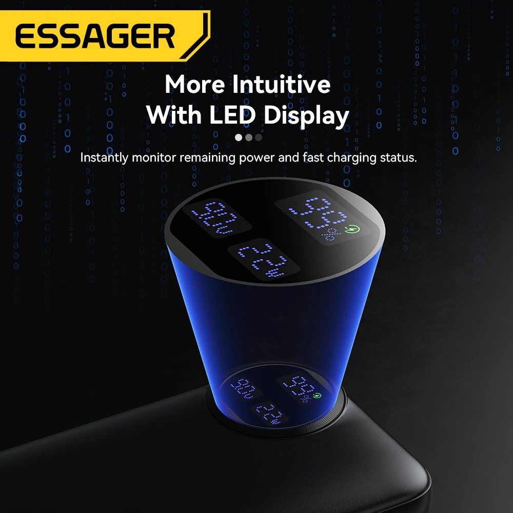 Essager Power Bank 20000mAh 22.5W PD Fast Charging Powerbank Portable Battery Charger For iPhone 15 14 13 12 Pro Max Huawei