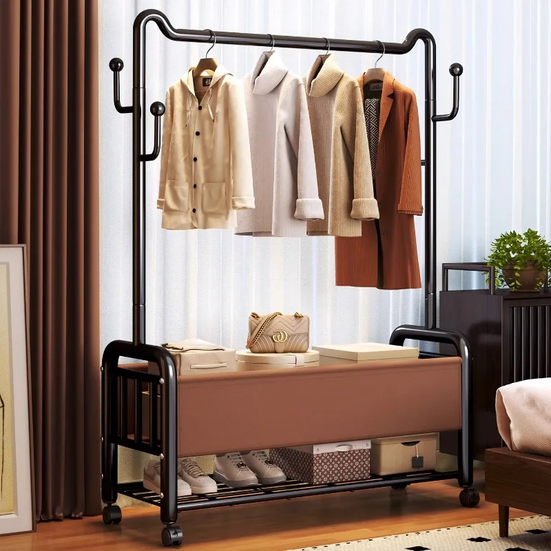 

Простая вешалка для одежды, напольная домашняя вешалка для одежды, каркас кровати, толстая вешалка для одежды, мобильная вешалка для одежды