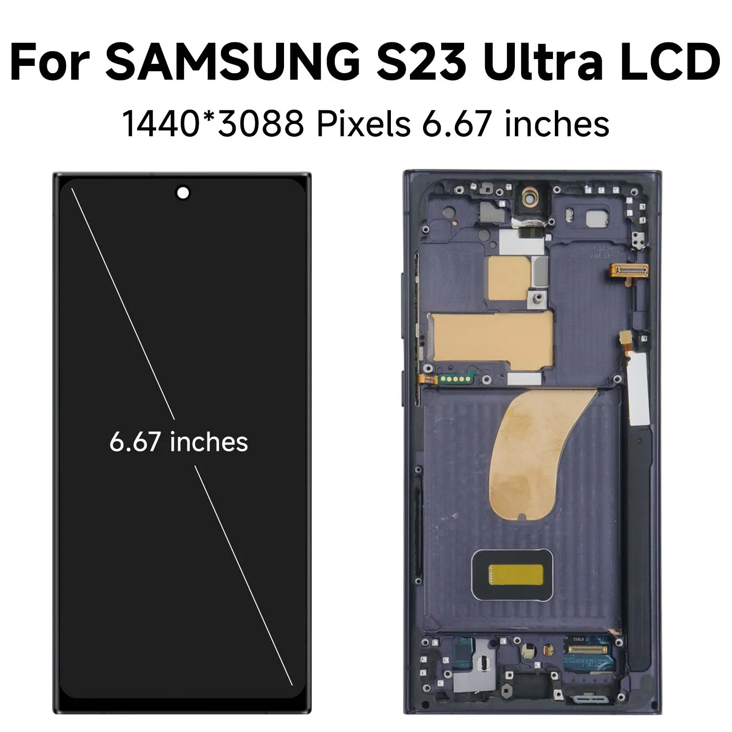 S23 Ultra For Samsung For AMOLED S918B S918U S918W S918N S9180 LCD Display Touch Screen Digitizer Assembly Replacement