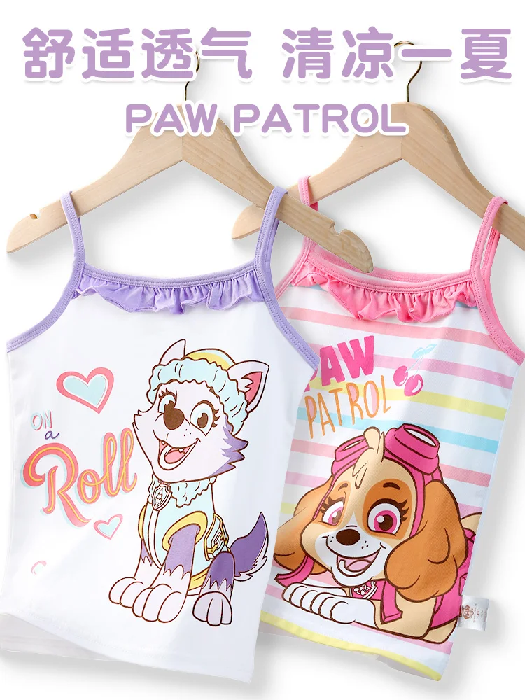 2 pz/set 2024 New Baby girl\'s Skye Everest Liberty gilet per bambini in cotone interno esterno Wear Summer Thin Style Kids Undershirt Vest