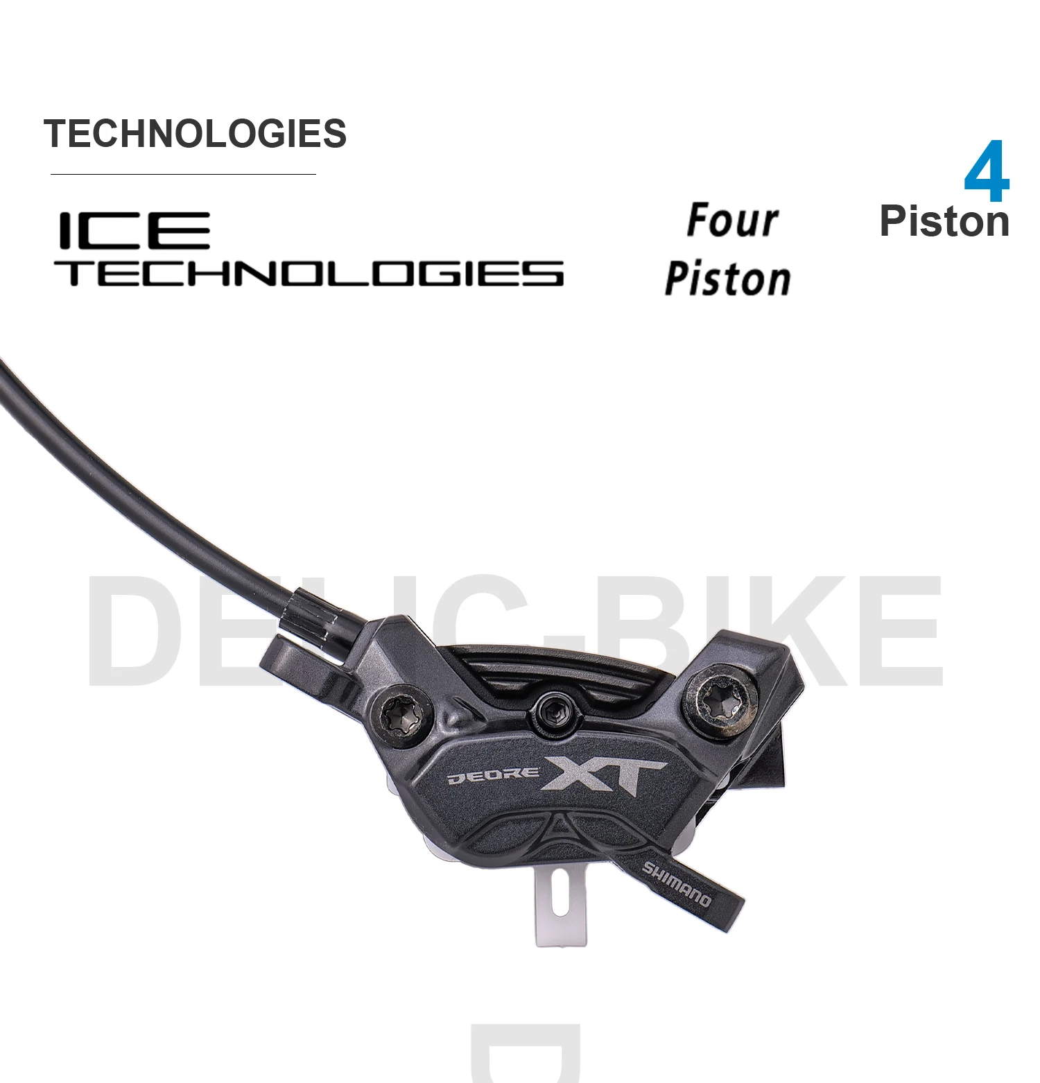 Shimano DEORE XT M8200 Hydraulic Brake Groupset BL-M8200 BR-M8220 4 Piston Bicycle Disc Brake for MTB
