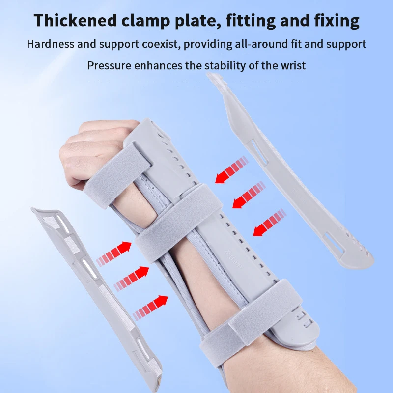 Tutore per polso con stecca di compressione a doppia faccia Comodo tutore per polso fisso traspirante Stecca per mano Riabilitazione delle fratture