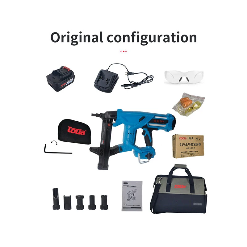 Toua DCCN40A lithium battery nail gun for concrete constructions electronic tools