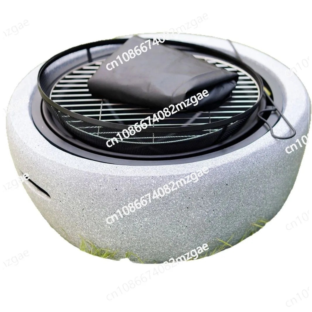 

Garden grill, heated charcoal, outdoor household brazier