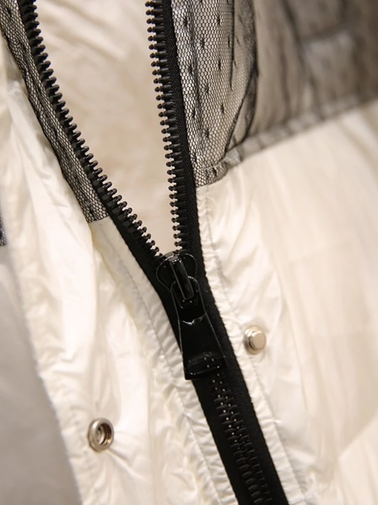 Winter Frauen Unten Jacke Casual Langarm Oberbekleidung Einfarbig Mit Kapuze Maxi Lange Parkas Übergroßen Einreiher Warme Mantel