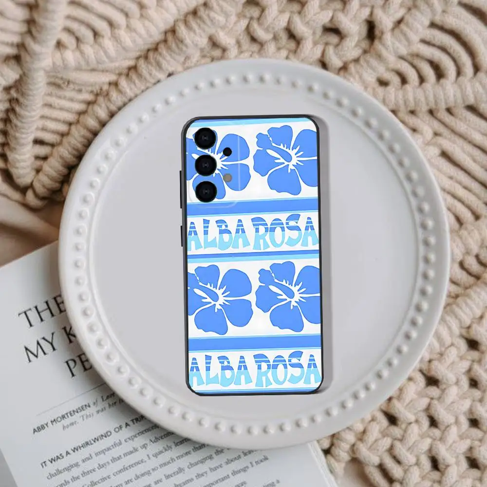 Модный чехол для телефона A-ALBA R-ROSA для Samsung Galaxy A73,31,32,72,41,53,52,71,22,5G, Note, J7,8,9 Мягкий черный чехол