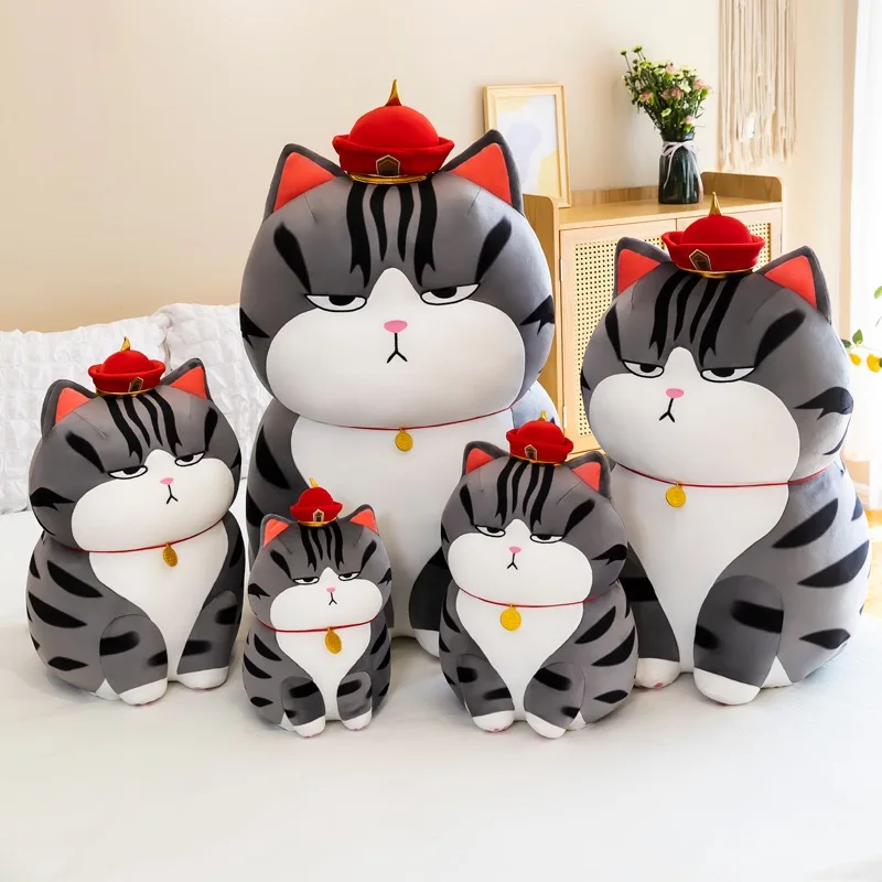 35-75cm Big Toy The Emperor Cat Plush toy Sleepy Cat Lazy  Eyes Cat Sleeping Throw Pollow Swag Toys for boy Birthday