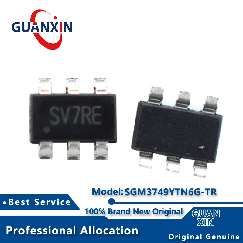 

100% New SGM3749YTN6G SGM3749YTN6G/TR Marking SV7RE SOT23-6 SGM3749