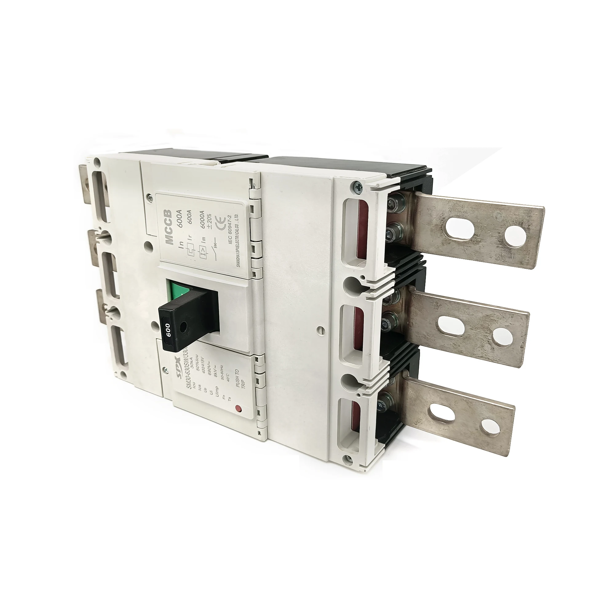 SM30-630S/3300 MCCB 630A 3P Cabinet Distribution Box Overload Safeguard