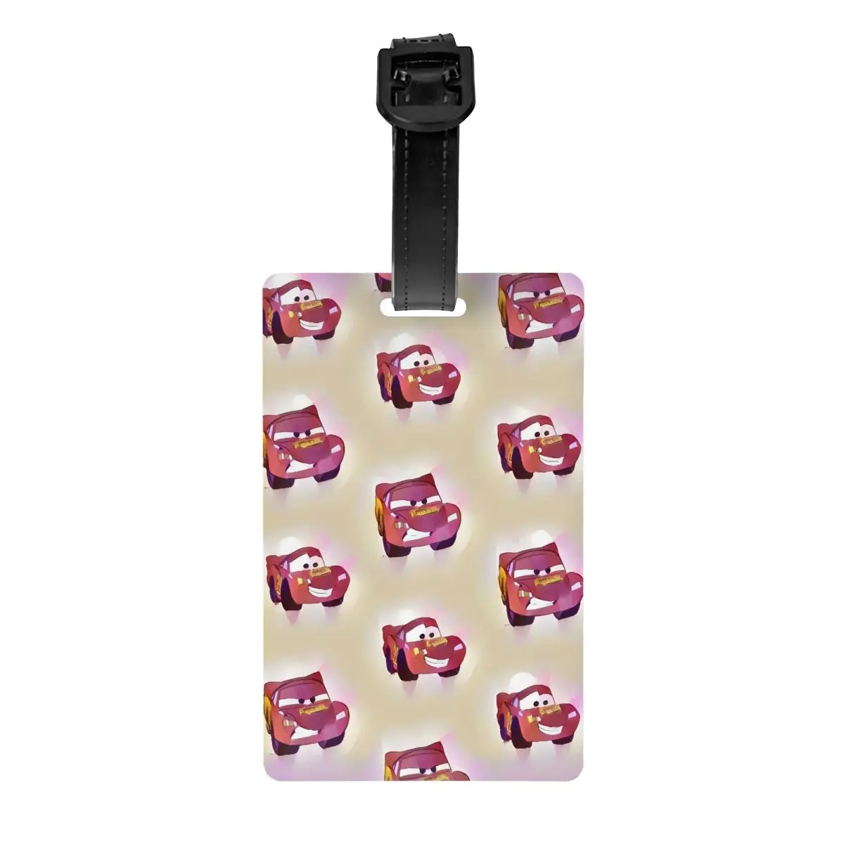 

Custom Lightning McQueen Luggage Tag Custom Manga Car Baggage Tags Privacy Cover Name ID Card