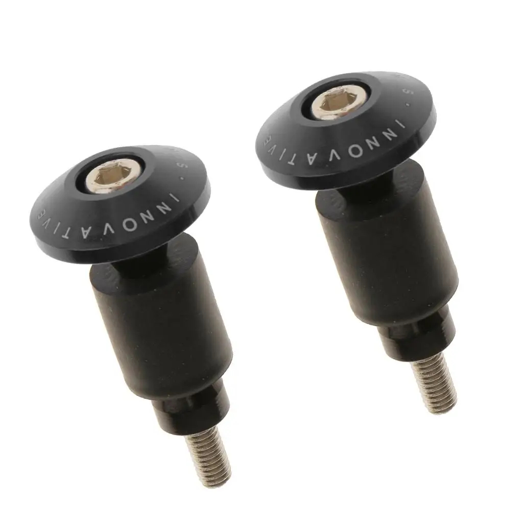 

Black Pair of Bike Handlebar Handle Bar End Plug Motorcycle