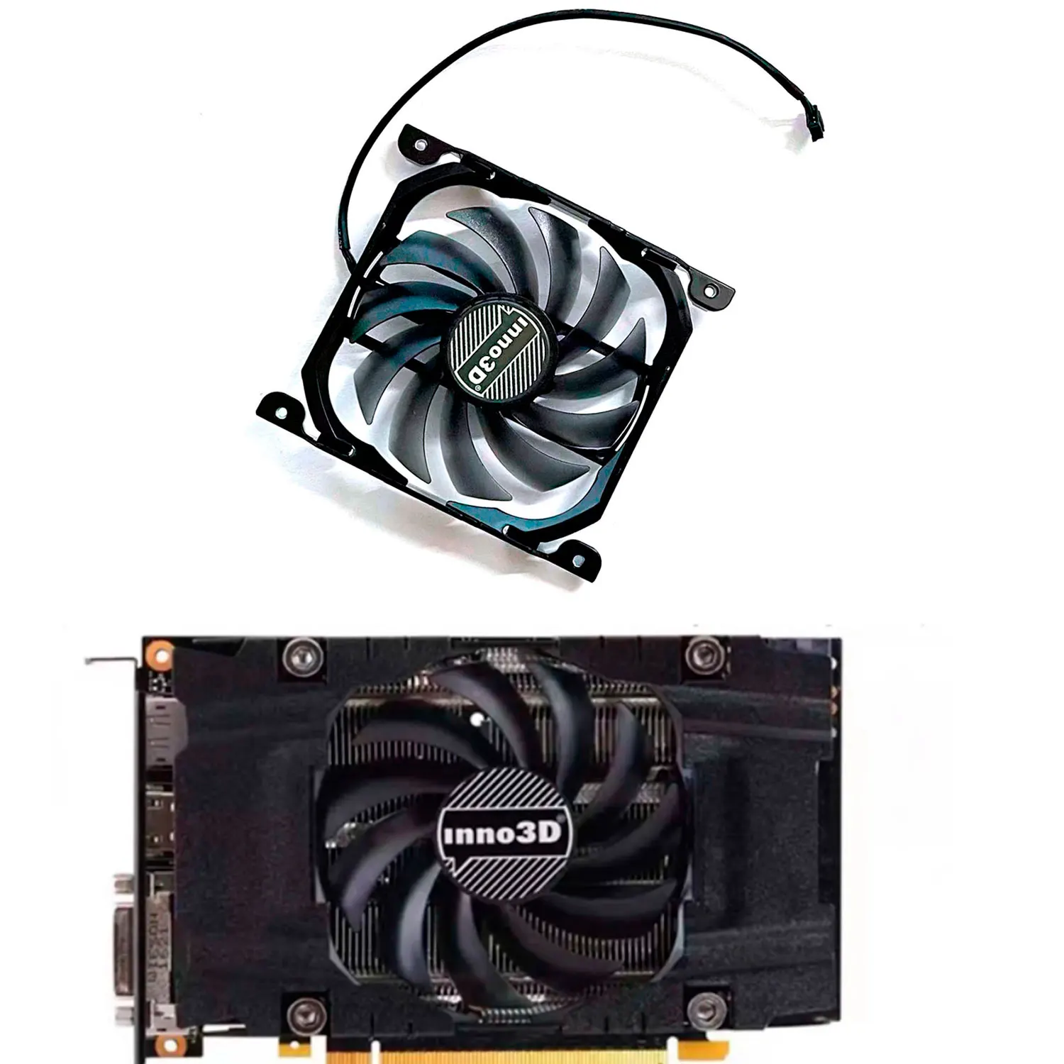 

Brand new 85MM 4PIN CF-12915S DC 12V 0.35A suitable for INNO3D GTX950 960 1060TI Ares Edition MINI cooling