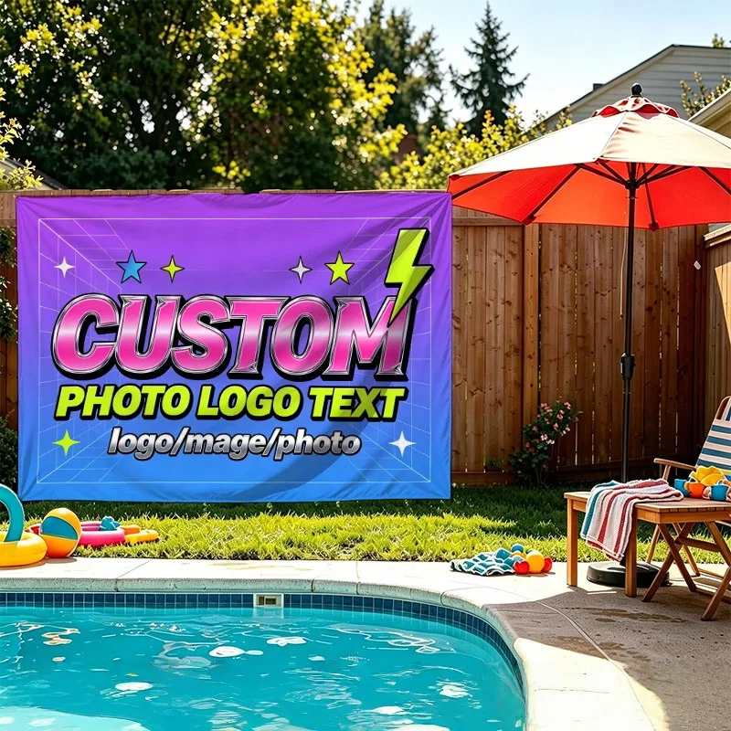 Custom Advertising Flags Independence Day New Year Bright Holiday Prints Attract Visitors Boost Excellent Brand Exposure Effects