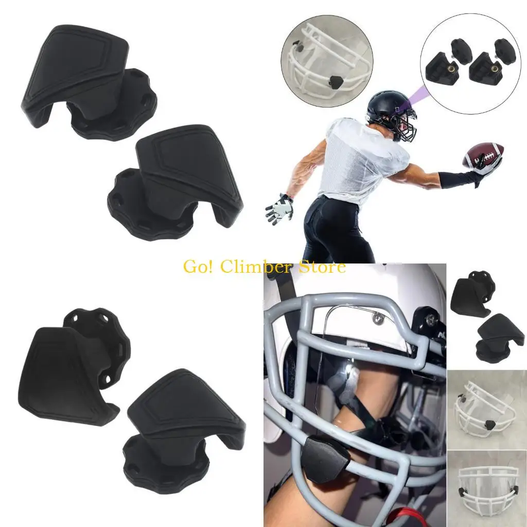

Q84C 2PCS Нейлоновые шлемы Visors Clips Quick Release Clips футбольные шлемы аксессуар