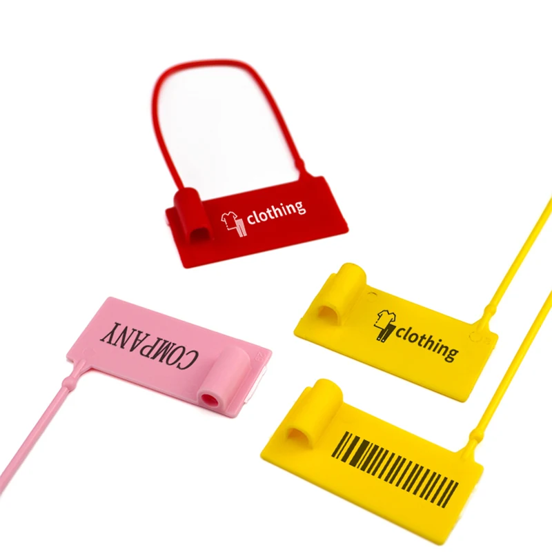 

100PCs PTS-010 Customizable Clothing and Footwear Industry Releases Durable Plastic Seals for Efficient Packaging