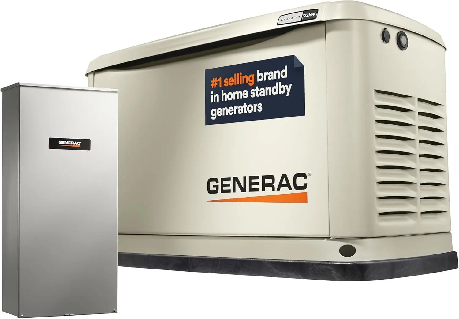 

Generac Guardian Генератор в режиме ожидания 22 кВт с переключателем Резервная мощность всего дома с поддержкой Wi-Fi для чрезвычайных ситуаций природного газа или пропана