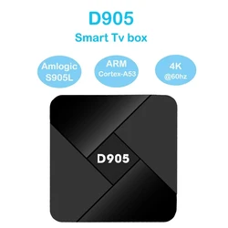D905 Smart Tv Box Android Amlogic S905L Quad core ARM Cortex-A53 Wifi 4G HD 4K H.265 Set Top Box Media player