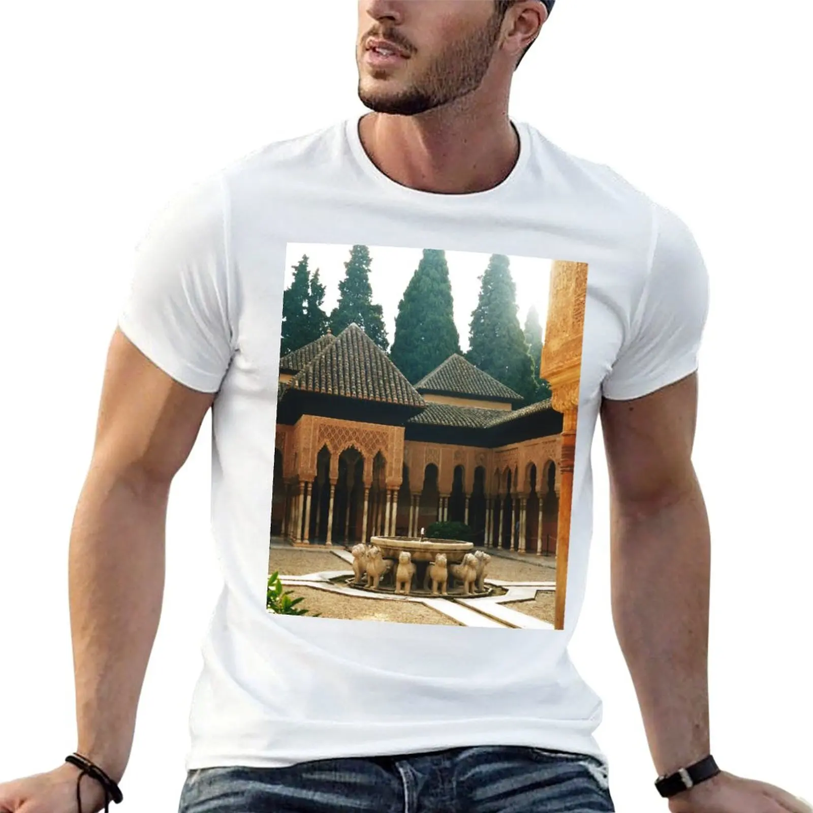 

for shirt cotton t T-Shirt percent shirt t Alhambra 100 for man man