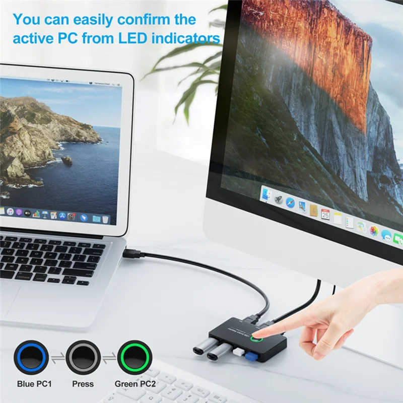 

USB 3,0 KVM USB-переключатель для клавиатуры, мыши, принтера Mi Box, 2 шт., совместное использование порта, 4 шт., USB-концентратор для устройства