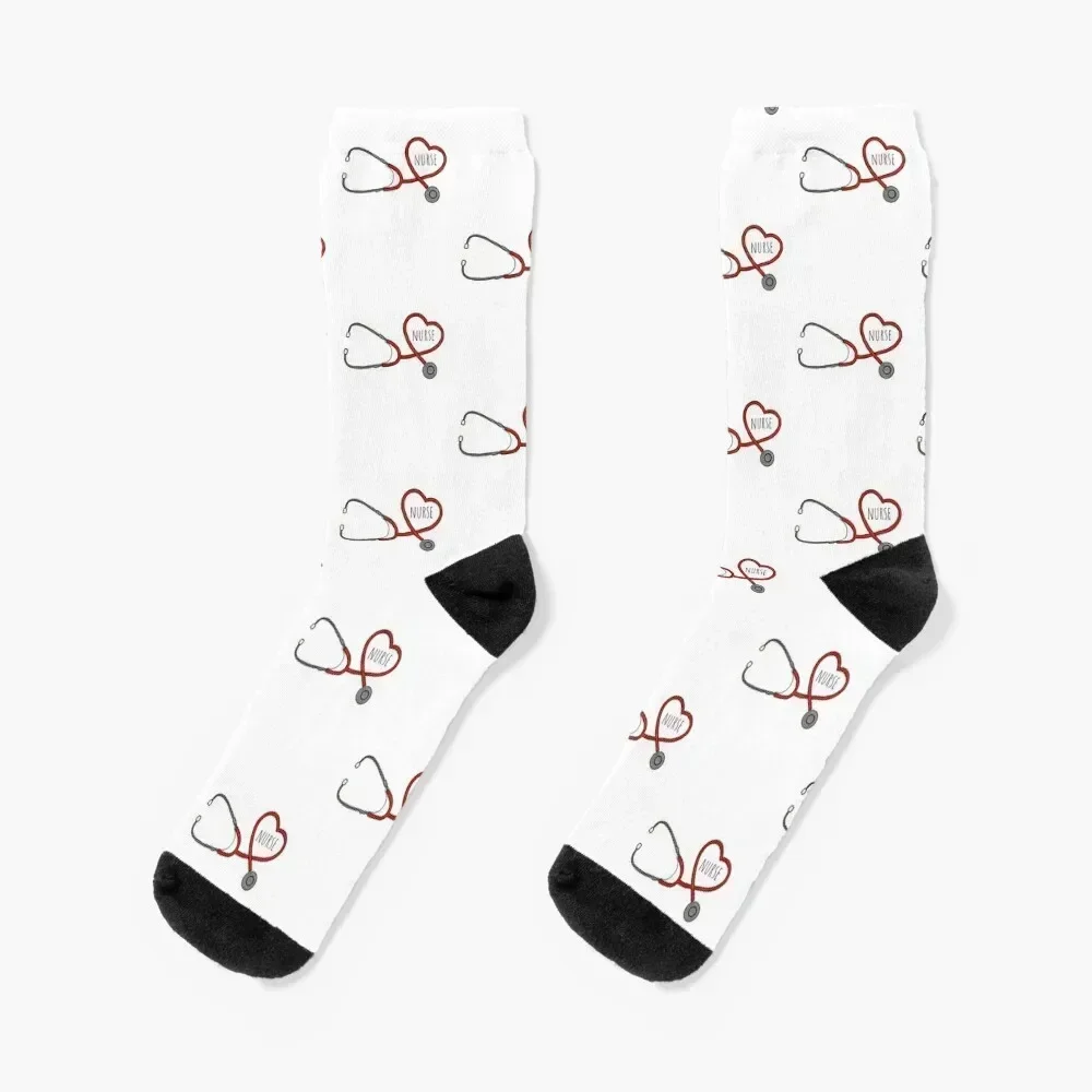 Nurse Stethoscope Socks funny sock Stockings bright garter Woman Socks Men's