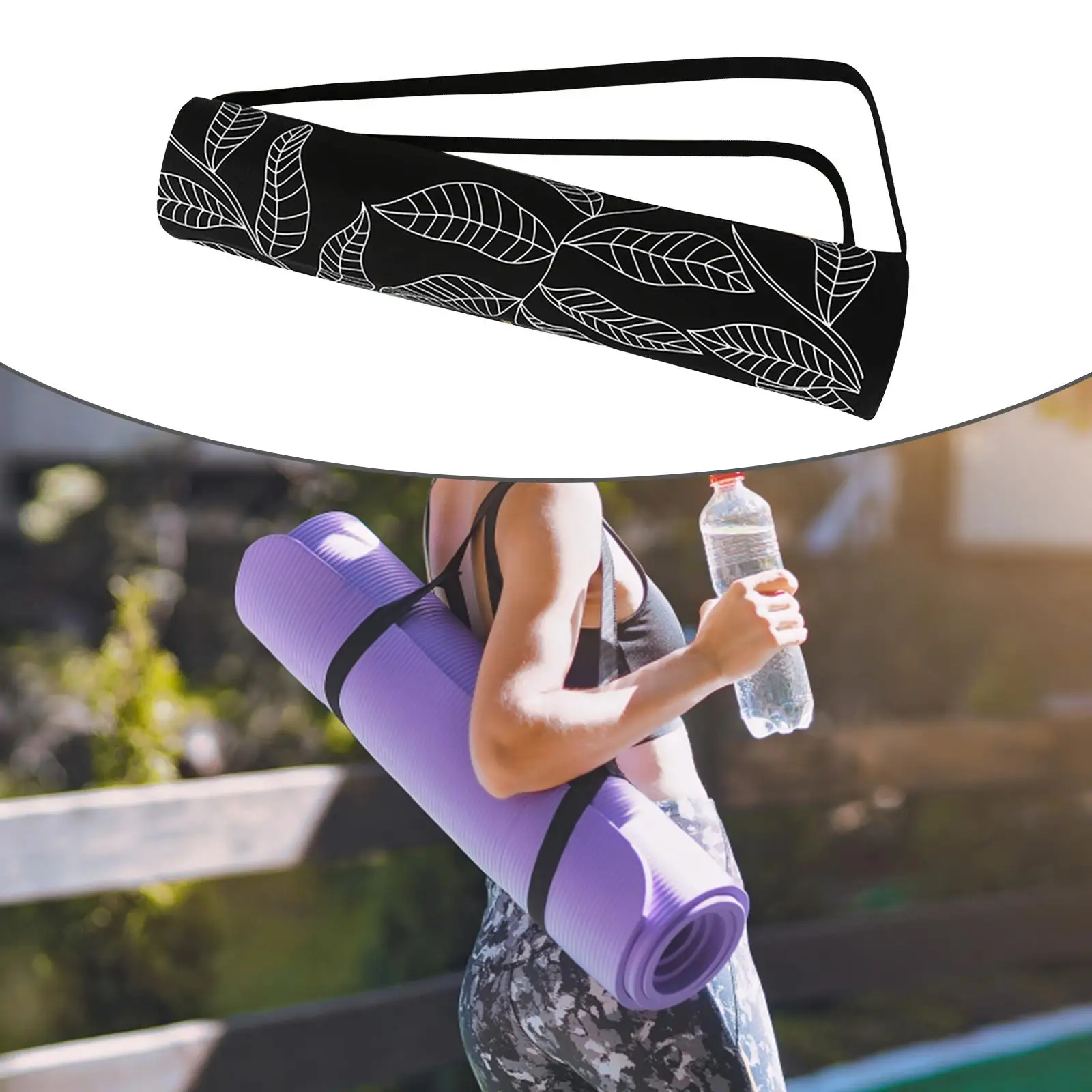 

Yoga Mat Bag Gym Bag Handbag Canvas Exercise Yoga Carrying Bag for Class Workout