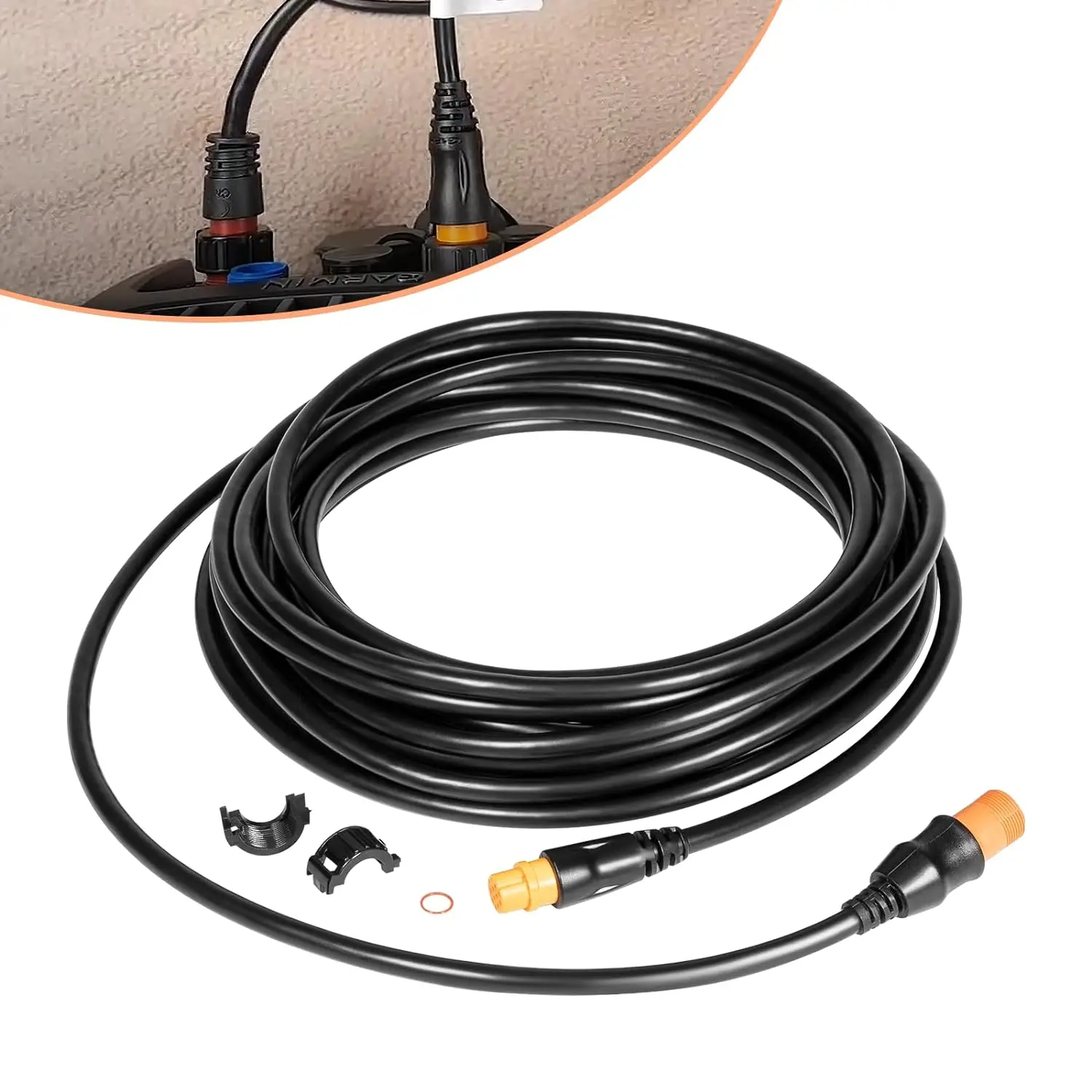 

MX 010-11617-42 Transducer Extension Cable XID Xdcr 30ft 12-Pin Compatible with Garmin 010 11617 42 Transducer Cable