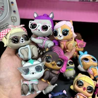 Random 5pcs LOL doll pet girl DIY collection toys Animation characters hand puppet Children's birthday gift