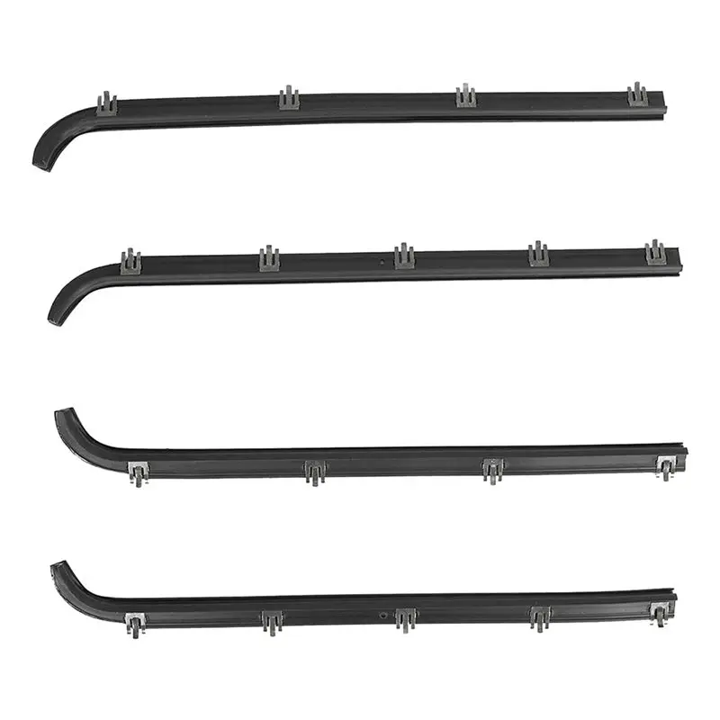 

Dependable-4Pcs Inner Outer Car Door Window Seal Belt Weatherstrip Kit F2TZ1521457A E7TZ1521453A For Ford F150 F250 F350 1987-19