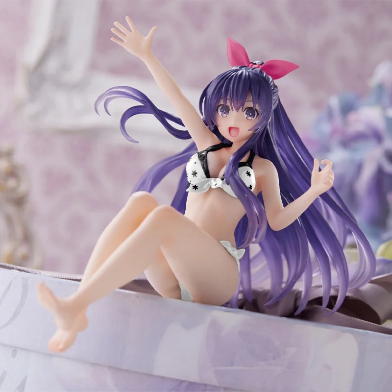 

【Authentic】TAITO Original Date A Live V Yatogami Tohka Aqua Float Girls Renewal Anime Cartoon Garage Kit Gifts Toys Model