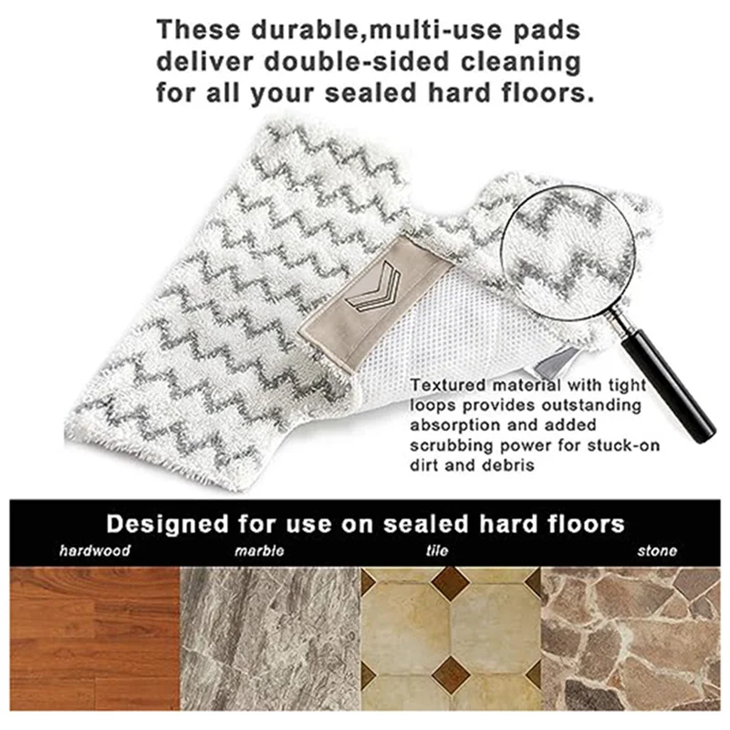 F-T Suitable For Shark Shark S3973D S3973 Steam Mop Cloth Parts Accessories Steam Mop Pad Microfiber Pad