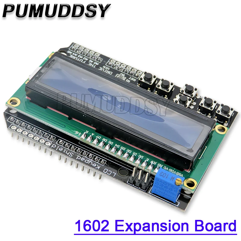 LCD Module LCD1602 1602 Blue / Yellow Green Screen 16x2 Character LCD Display PCF8574T PCF8574 IIC I2C Interface 5V For Arduino