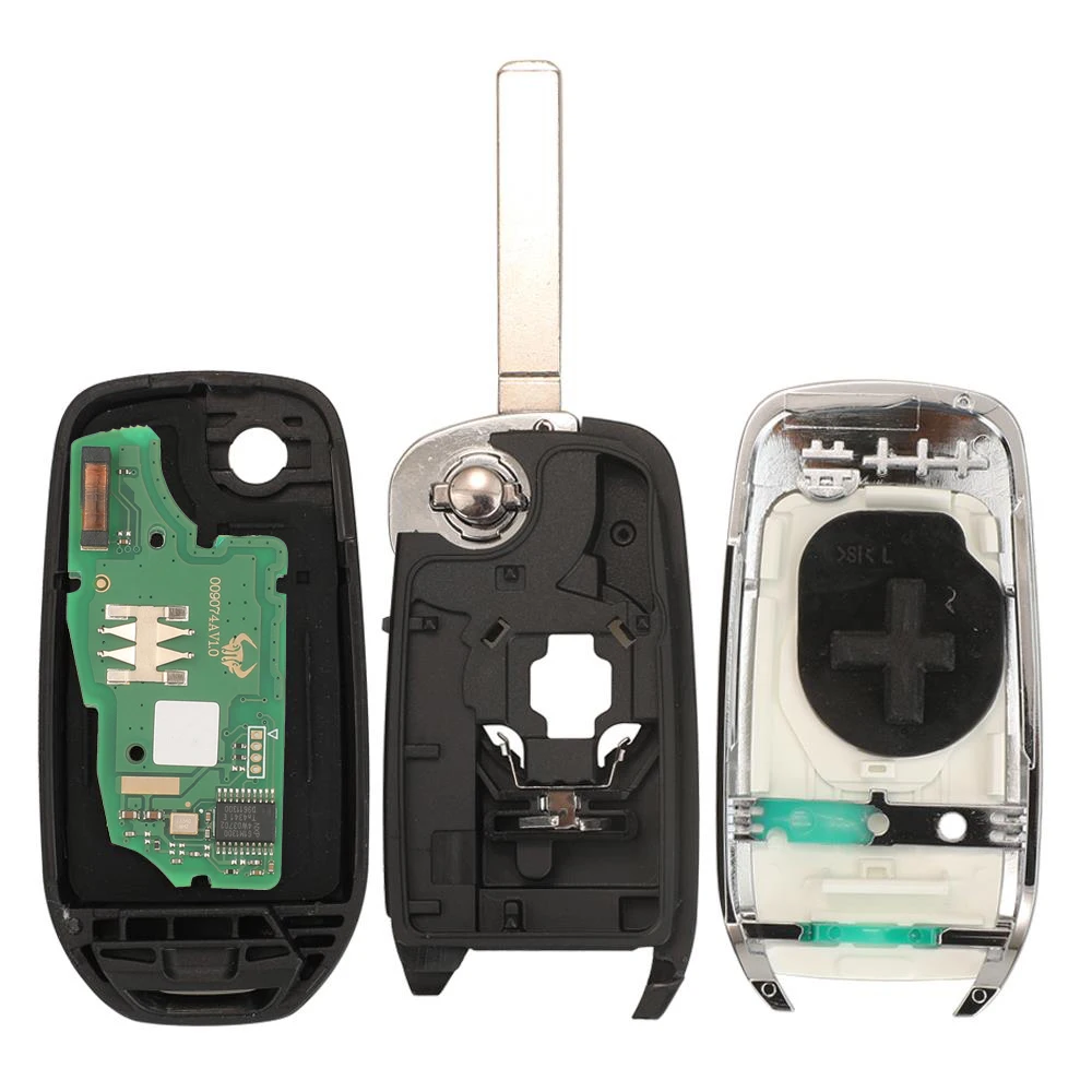 

jingyuqin 433MHz 4A Chip 2/3 Button Flip Remote Car Key For Renault Dacia Logan 2 Kadjar Captur Megane 3 Symbol Sandero 2 Duster