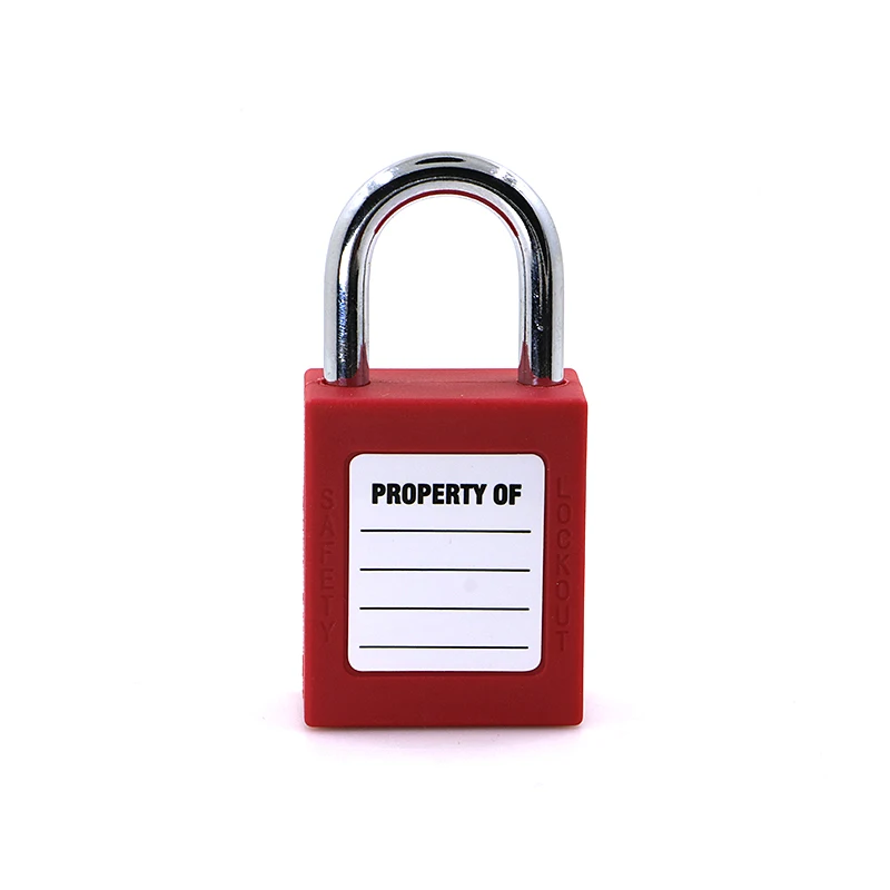 Safety Lockout Padlock 25mm Steel Shackle Engineering Plastics OSHA LOTO Hazardous Energy Isolation Keyed-Different Keyed-alike
