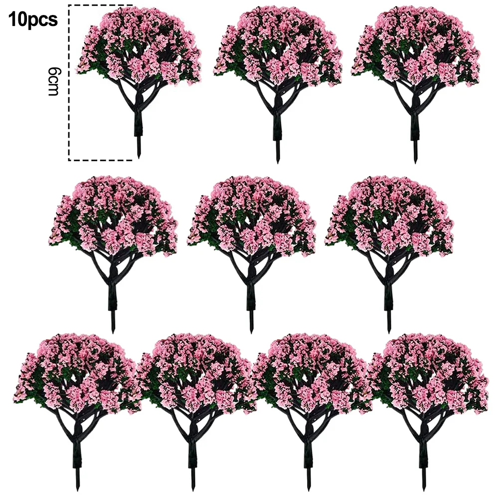 

10pcs Model Trees 1:100/1:150 HO Scale Layout Train Artificial Miniature Tree Scenery Railroad Decoration Building Landscape