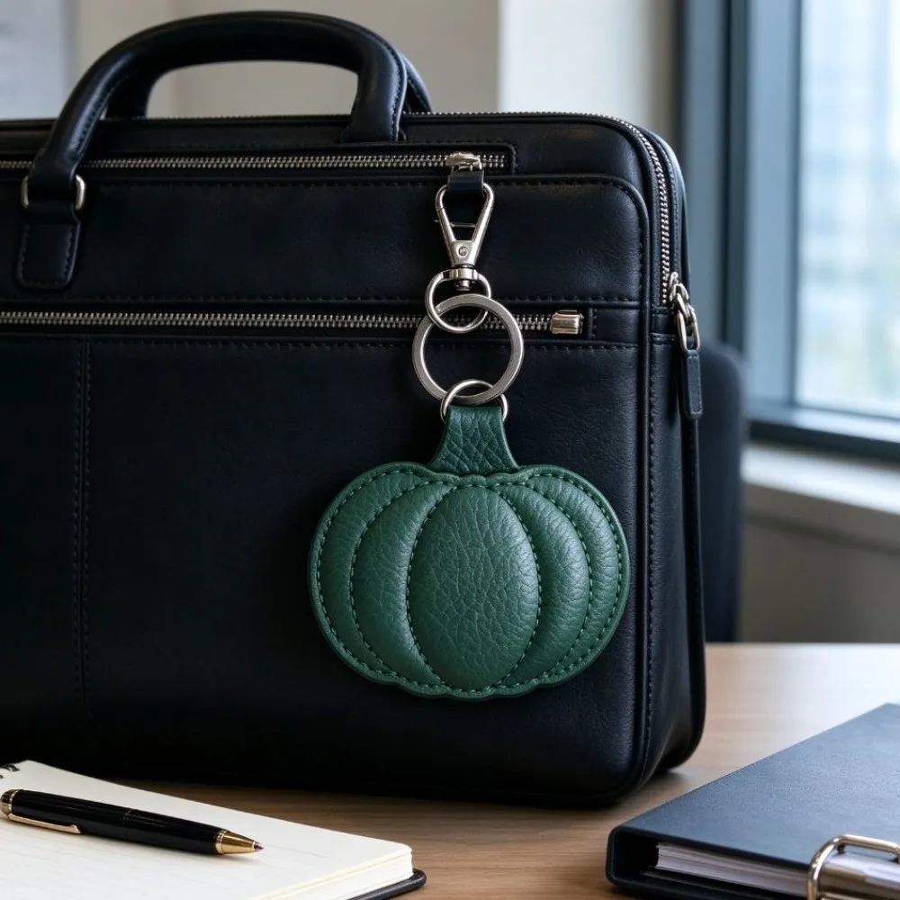 Bag Charm Mini Size Pumpkin Shaped Keychain Shaped Design Pendant Style Pumpkin Keyring Pumpkin Key Chains Women