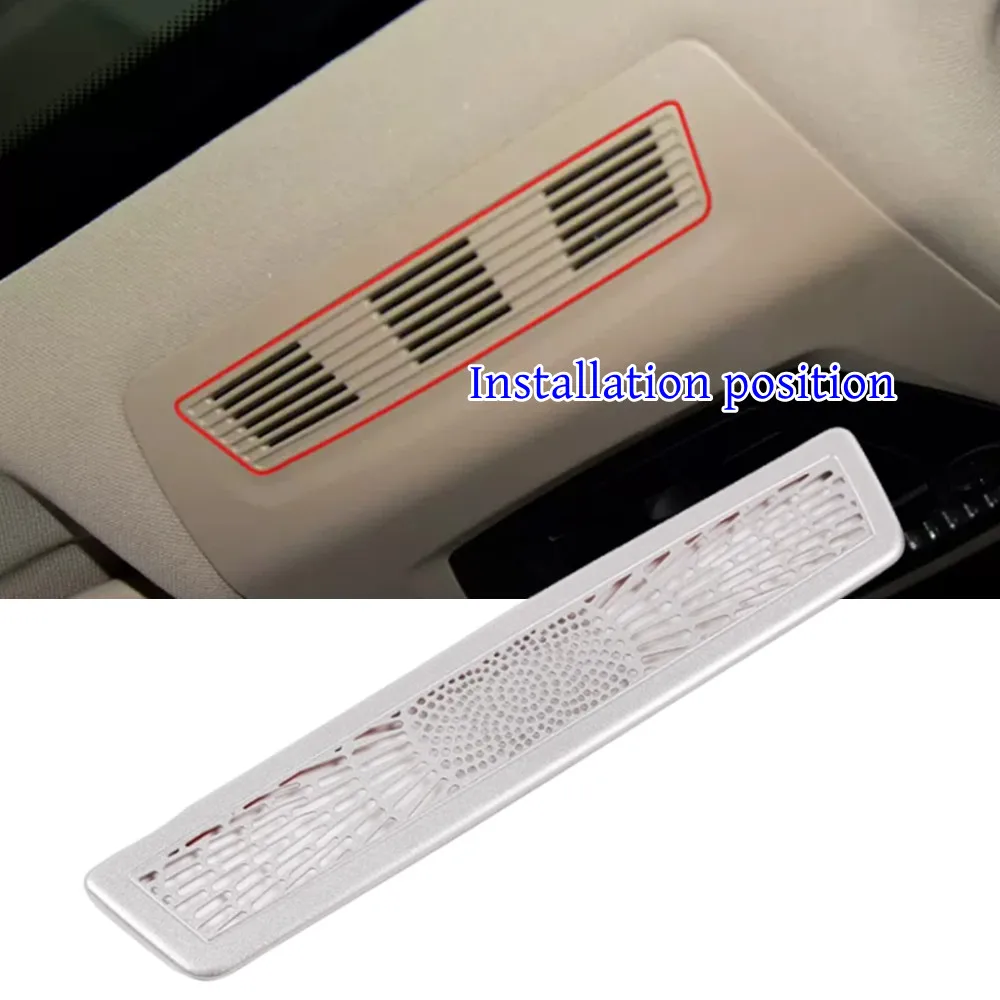 Stainless Steel Car Roof Reading Lamp Rear Loudspeaker Horn Trim Cover Sticker For BMW 5 Series F10 F18 2011-17 Auto Accessories