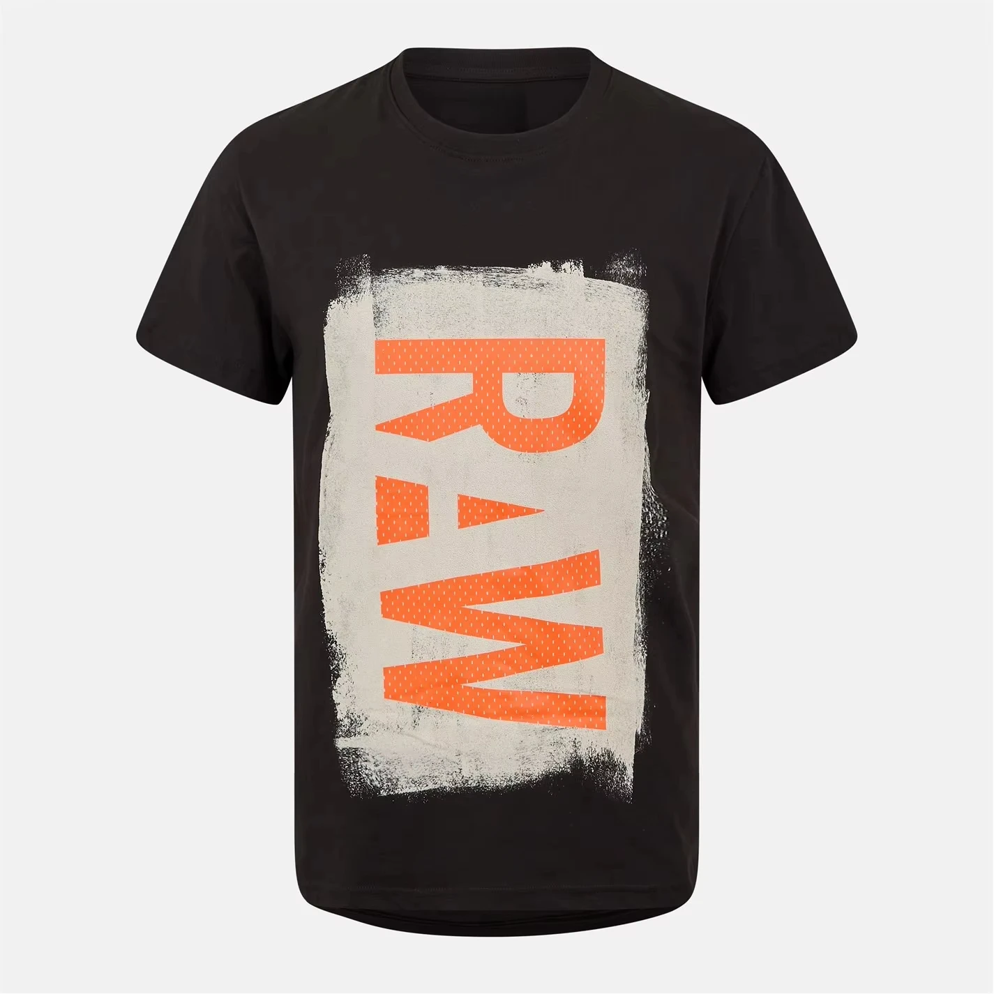 

Новинка лета, окрашенная графика RAW, периферийный узор, летние мужские и женские футболки из чистого хлопка с короткими рукавами