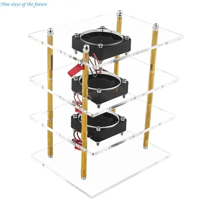 

Transparent Acrylic Case for OrangePi 5 Cover Clear Heatsink Enclosure Box E65A